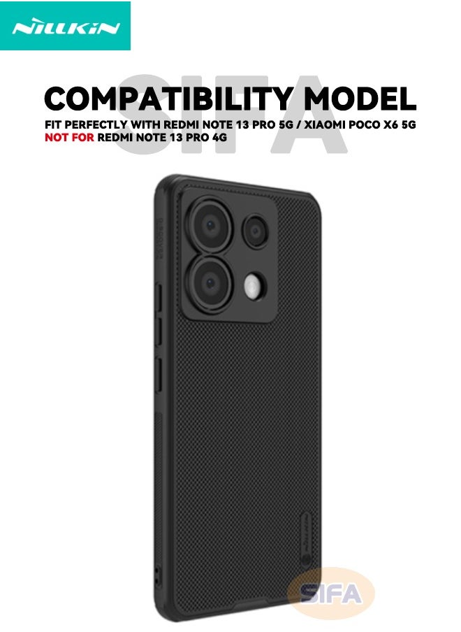 Nillkin Redmi Note 13 Pro 5G / Xiaomi POCO X6 5G Case with Lanyard, [Dual Durable Material][Shockproof Drop Proof][Anti-Scratch & Slip][Anti-Drop] Cover for Redmi Note 13 Pro 5G / Xiaomi POCO X6 5G, Black  - Image 2