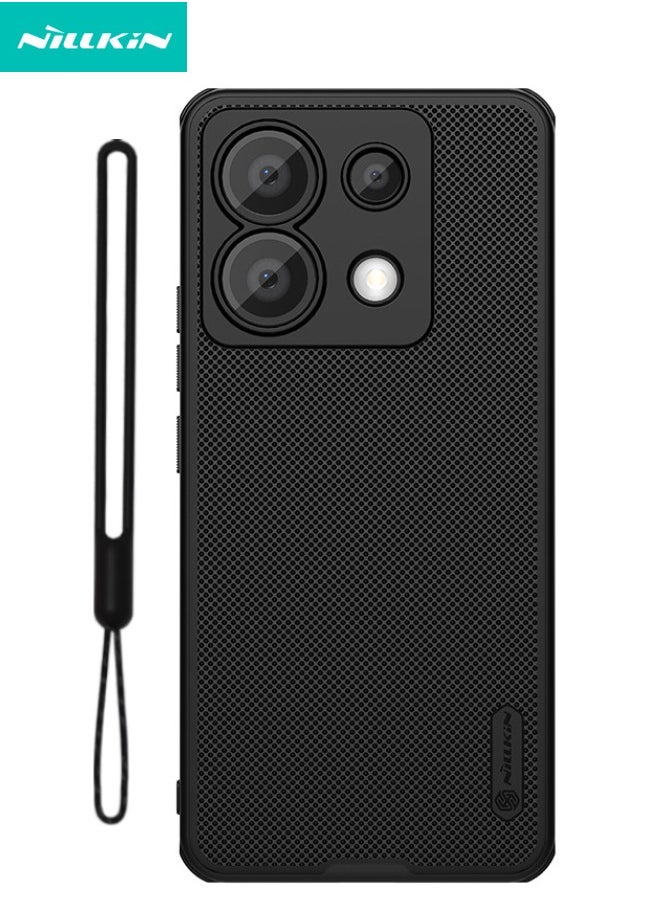 Nillkin Redmi Note 13 Pro 5G / Xiaomi POCO X6 5G Case with Lanyard, [Dual Durable Material][Shockproof Drop Proof][Anti-Scratch & Slip][Anti-Drop] Cover for Redmi Note 13 Pro 5G / Xiaomi POCO X6 5G, Black  - Image 1