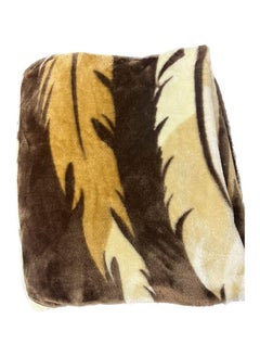 ماركة غير محددة بطانية اساسية من البوليستر مقاس 2.2 × 2.4 متر (بني)  - Image 2