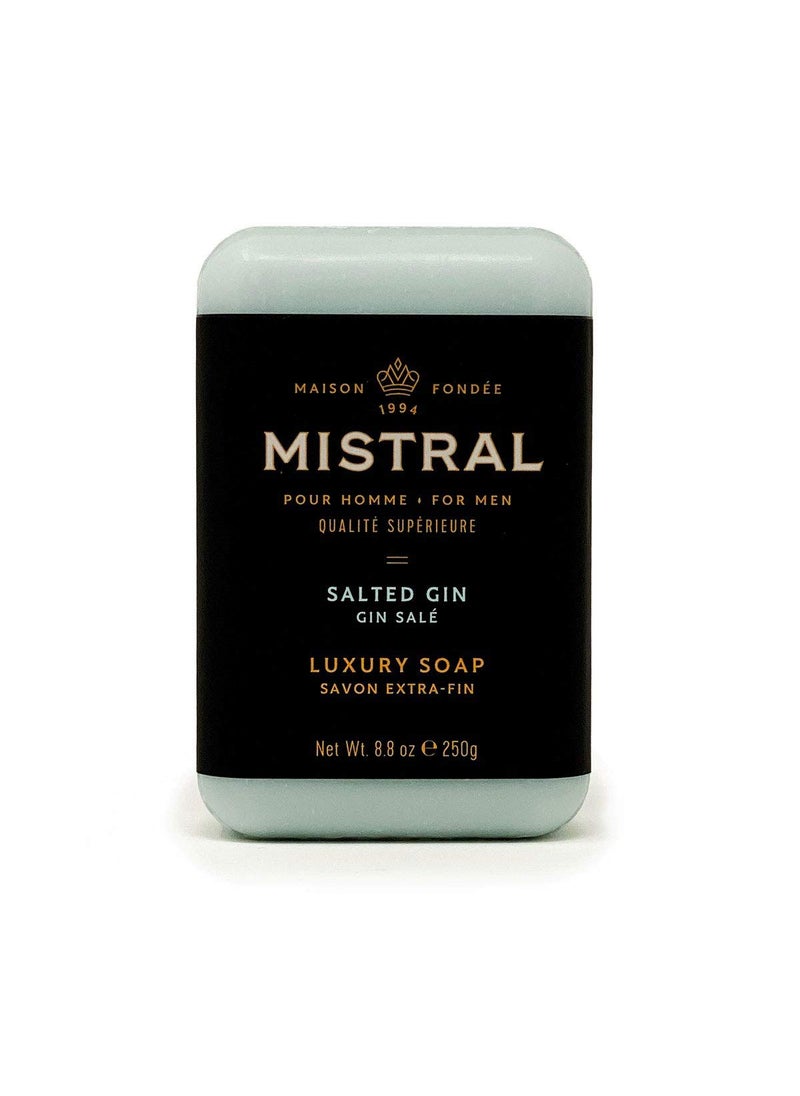 mistral - Mistral Bar Soap Organic Salted Gin Large Bar - Image 1