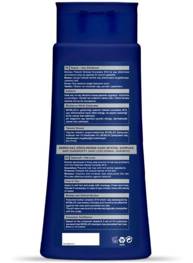 بيوبلاس شامبو بيوبلاس (Bioblas) للرجال - علاج لتساقط الشعر والقشرة (Thermal Expert) - خالٍ من البارابين - 360 مل - Image 3