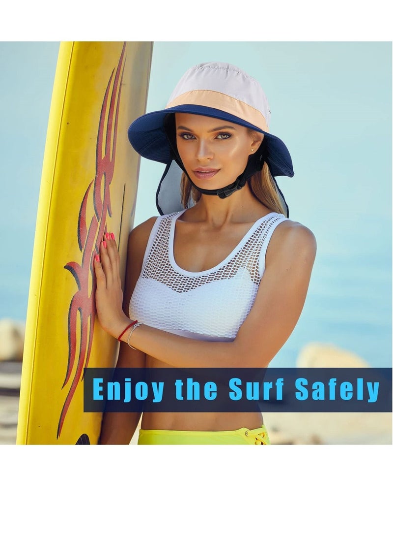 Y&D Surf Bucket Hat with Neck Flap, Waterproof Fishing for Men and Women, Outdoor UV Sun Protection Wide Brim Hat, Ideal Surfing, Boating, Water Sports - Image 4