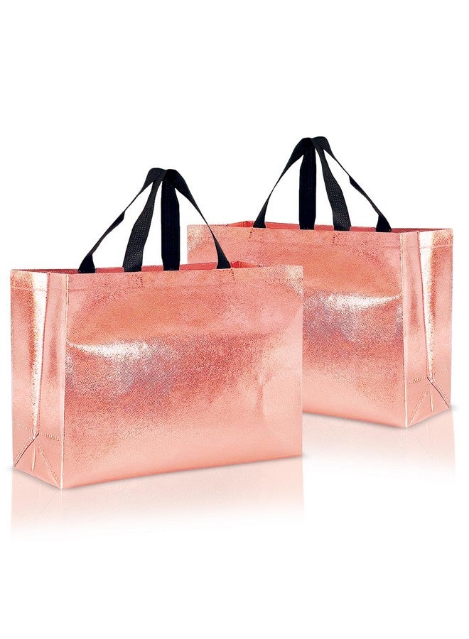 Drapme Large Size Pack of 20 Pcs Glossy Metallic Laminated Non-Woven Reusable Eco-Friendly Party Return Gift Bags (Mix) (Large 17x12x5 Inch) - Image 5
