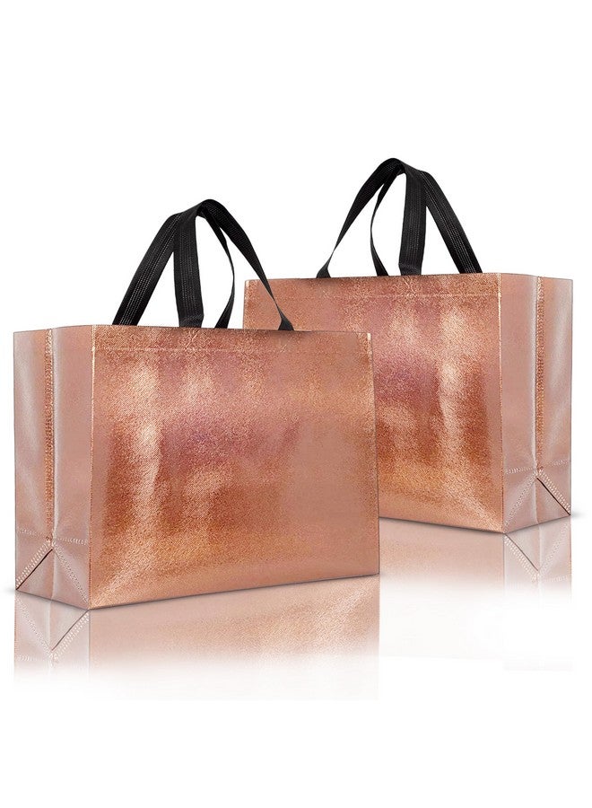 Drapme Large Size Pack of 20 Pcs Glossy Metallic Laminated Non-Woven Reusable Eco-Friendly Party Return Gift Bags (Mix) (Large 17x12x5 Inch) - Image 4