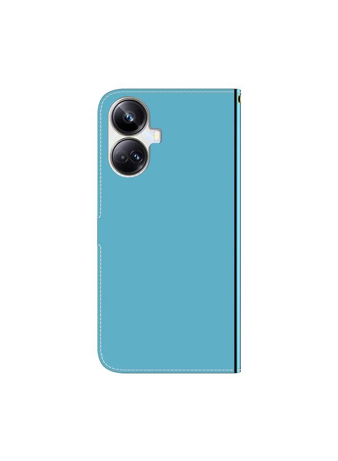 erorex Case For Realme 10 Pro+ Imitated Mirror Surface Horizontal Flip Leather Phone Case - Image 3