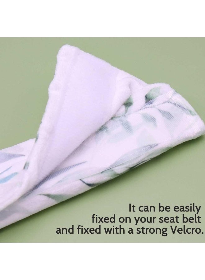 DILIMI غطاء رقبة مقعد السيارة للأطفال DILIMI، 2 قطعة غطاء حزام المقعد، واقيات حزام الكتف، وسائد أغطية حزام الأمان للصبيان والبنات (ورقة)  - Image 4