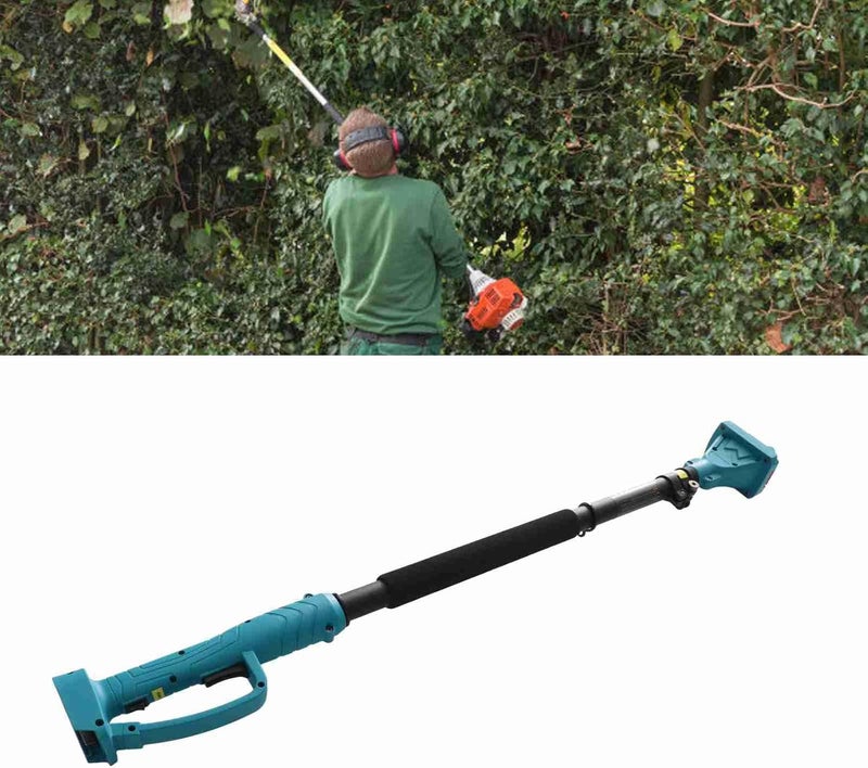 LICAEVEY Cordless Pruning Shears Extension Pole, 3.44 Ft to 4.92 Ft Long Retractable Pole, Anti Slip Handle 180° Rotating Head, Electric Pruner Pole for Pruning High and Low Branches - Image 5