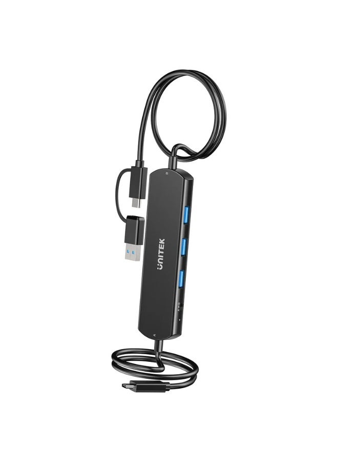 Unitek USB-C 10Gbps KVM Hub (3*USB-C 10Gbps), Black - Image 2