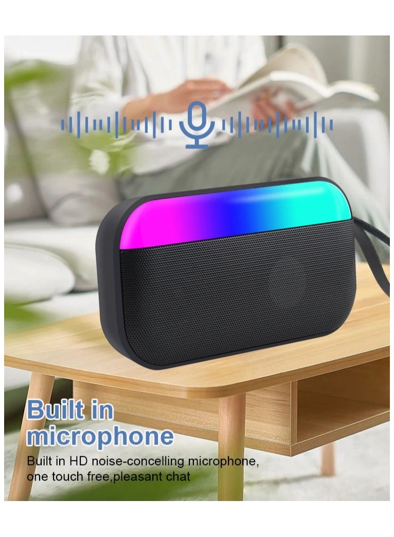 Kisonli Kisonli S19 Bluetooth Speaker with RGB Lights – 5W Output, 1200mAh Battery, Hi-Fi Stereo Sound, Portable Wireless Speaker for Indoor & Outdoor Use  - Image 4