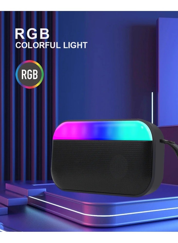 Kisonli Kisonli S19 Bluetooth Speaker with RGB Lights – 5W Output, 1200mAh Battery, Hi-Fi Stereo Sound, Portable Wireless Speaker for Indoor & Outdoor Use  - Image 5