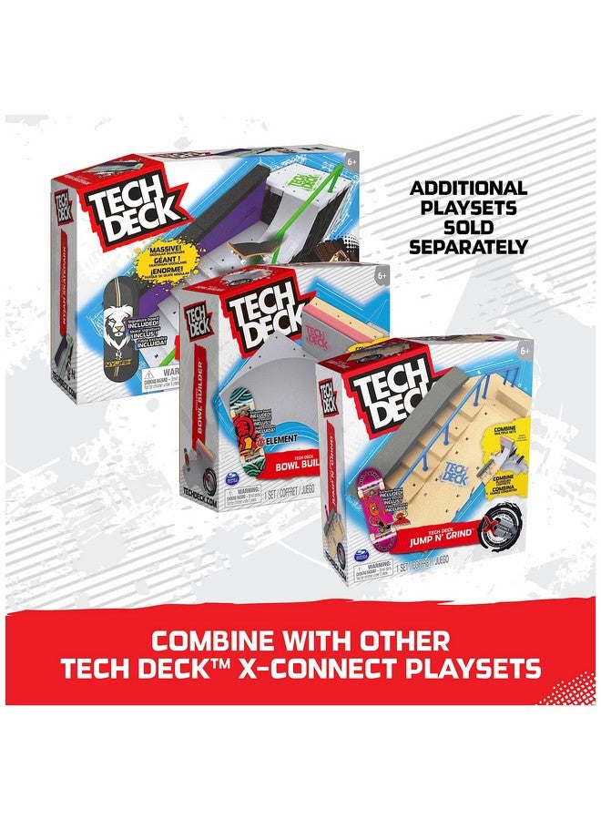 Tech Deck تكنولوجيا دك، حديقة نايجاه سكاتبارك إكس-كونكت، مجموعة منحدرات سكاتبارك قابلة للتخصيص ضخمة مع لوح أصابع حصري، لعبة أطفال للأعمار من 6 سنوات وما فوق - Image 4