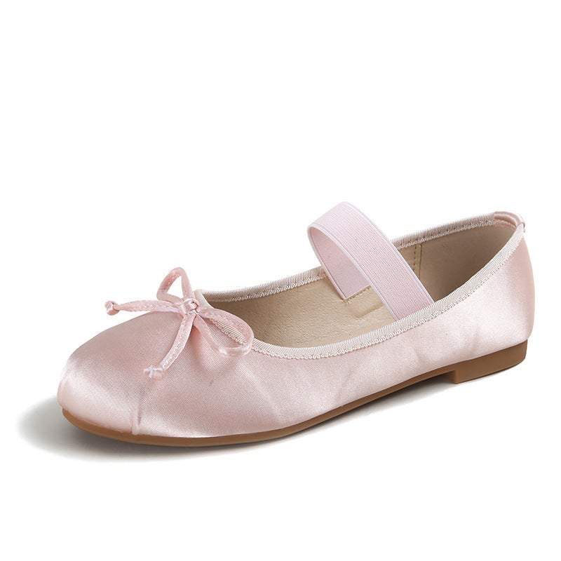 2024 New Womens Mary Jane Shoes Size 43 Silk Pink - Image 1