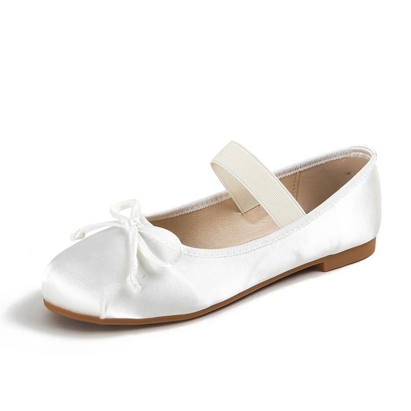 2024 New Womens Mary Jane Shoes Size 43 Silk Pink - Image 3