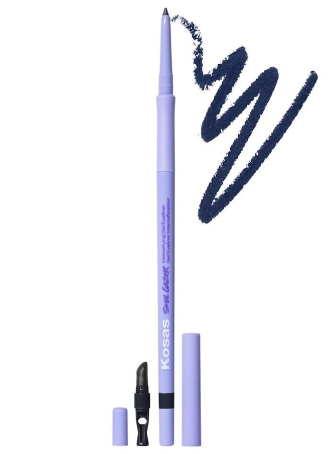 Kosas Kosas Soulgazer Waterproof Gel Eyeliner - Long-Lasting, Enigma - Blackened Blue Satin 0.35g  - Image 1