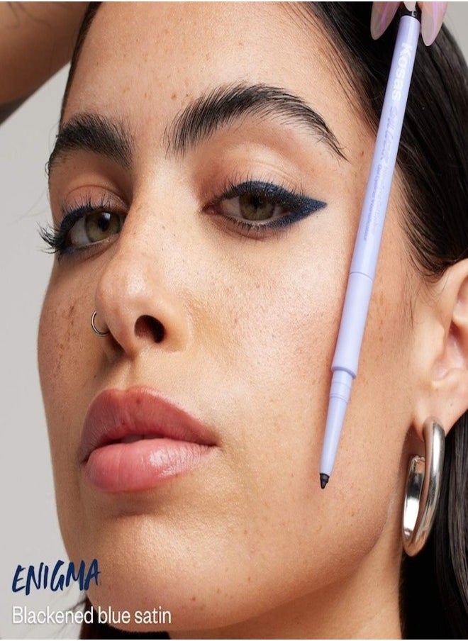 Kosas Kosas Soulgazer Waterproof Gel Eyeliner - Long-Lasting, Enigma - Blackened Blue Satin 0.35g  - Image 2