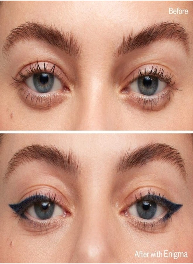 Kosas Kosas Soulgazer Waterproof Gel Eyeliner - Long-Lasting, Enigma - Blackened Blue Satin 0.35g  - Image 4