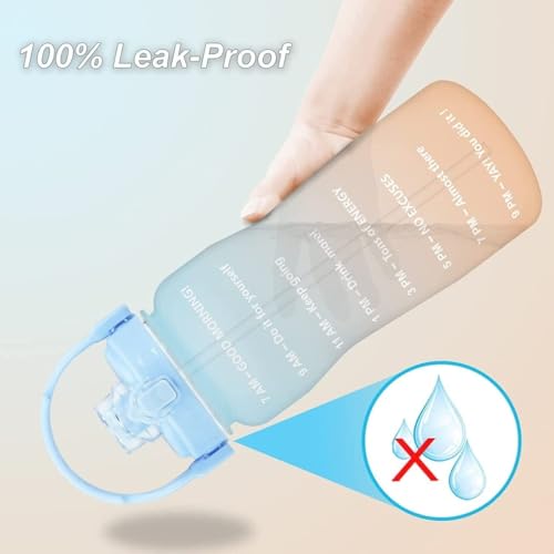 kunya® BPA Free Bottle(1000Ml) (Assorted Color) Leakproof BPA Free Fitness Sports Water Bottle with bottle Brush - Image 5