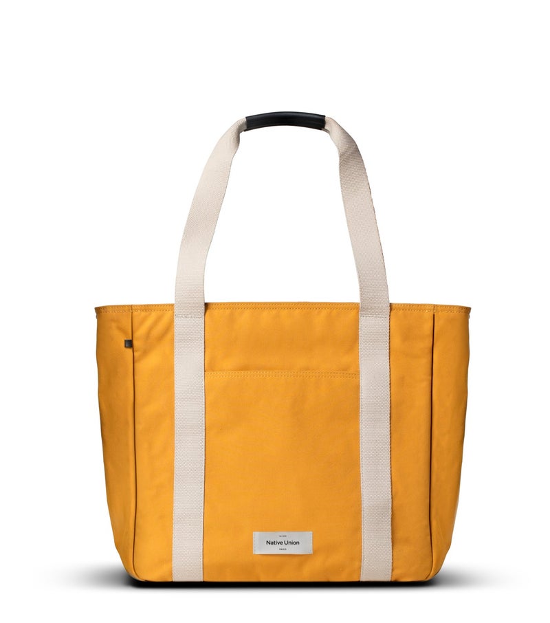Native Union W.F.A. Tote Bag Pro 16L| Carry-All Tote Bag, LightWeight Spacious w/ Interior Pockets, Made from Recycled Materials, Padded Laptop Sleeve for 16" Laptop, Water Resistant - Kraft - Image 1
