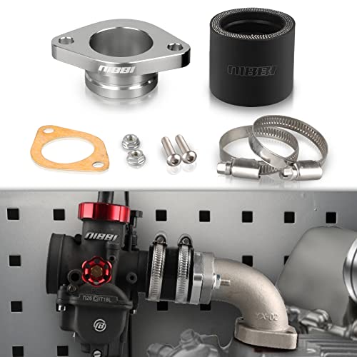 NIBBI CNC Replacement Orginal Intake Manifold Horizontal Engine, High-Performance Adapter Motorcycle Carburetor Adapter - Image 1