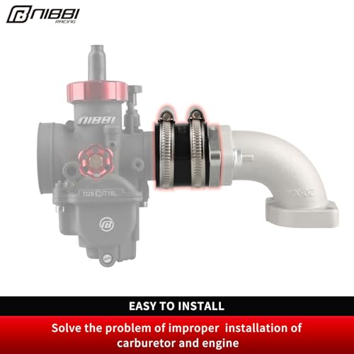 NIBBI CNC Replacement Orginal Intake Manifold Horizontal Engine, High-Performance Adapter Motorcycle Carburetor Adapter - Image 4