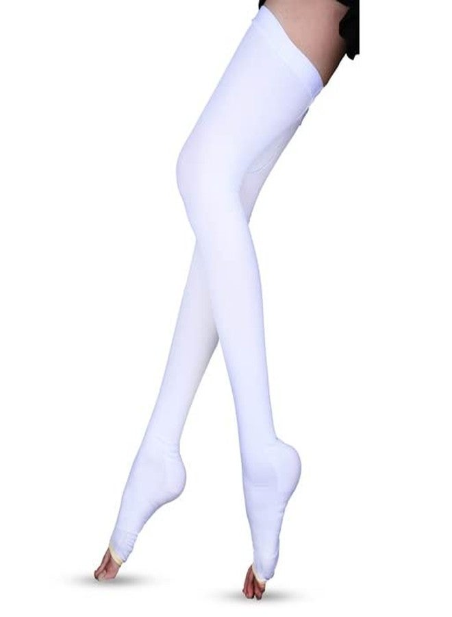 Sorgen Above Knee Anti Embolism (AES) DVT Stockings, (Small), White, 1 Pair - Image 1