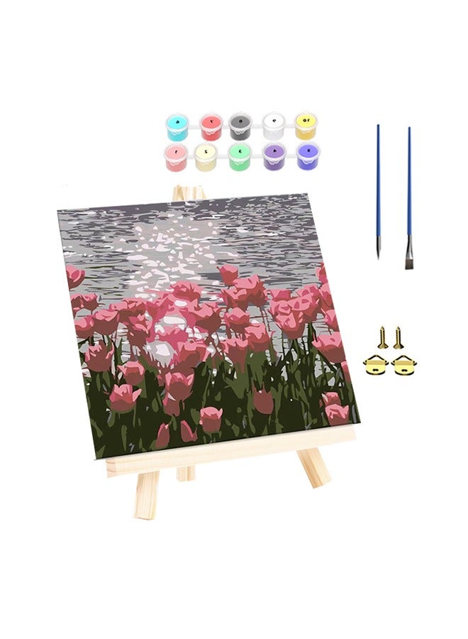 DIY Paint by Numbers Kits with Frame, High-quality Oil Painting on Canvas, Durable and Strong, Suitable for School Painting Teaching  - Image 1
