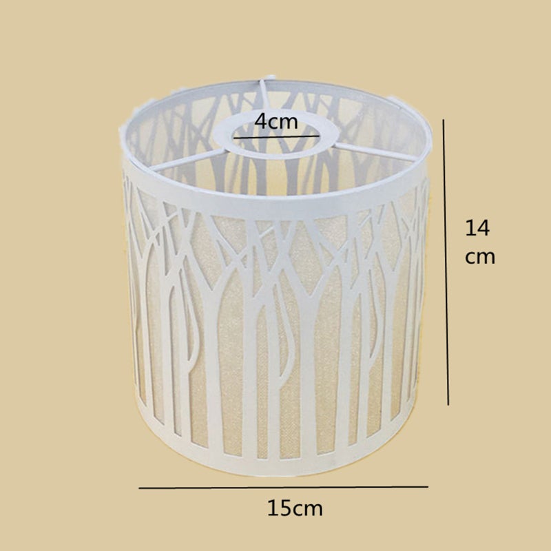 White Iron Lamp - Oval Compact Size, Durable Iron Construction, Versatile Pattern Options Decorative Lamp for Home Interior Decor, Small Spaces - Image 2