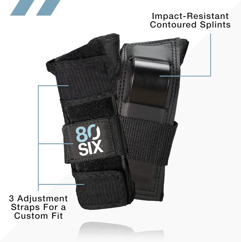 80Six Multi-Sport Pad Set– Protective Gear for Skateboarding, Biking, Roller Skating, and Scooter - Image 4