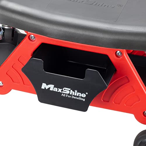Maxshine Detailing Creeper Seat, Creeper II 702309 Series, Black, 15.74"x15.74"x7.48", 2-in-1 Modular Design, Built-in Storage, Rolling Garage Stool for Car Detailing - Image 5