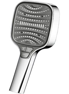 OUYoo OUYoo Home Essentials Shower Head 8-in-1 Chrome ShowerHead Handheld with 8 Customizable Spray Button Settings, High Water Pressure & Water Saving Design with Easy DIY Installation.(Silver)  - Image 3