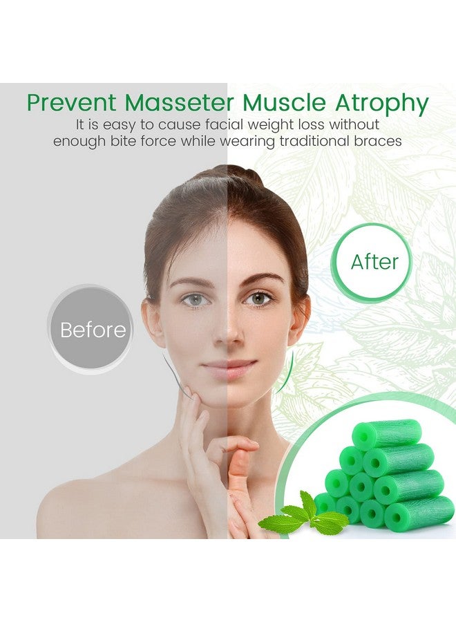 Melonsun Aligner Chewies For Invisalign Aligners Mint Scented (20 Pcs Green) And 2 Aligner Removal Tools - Image 5