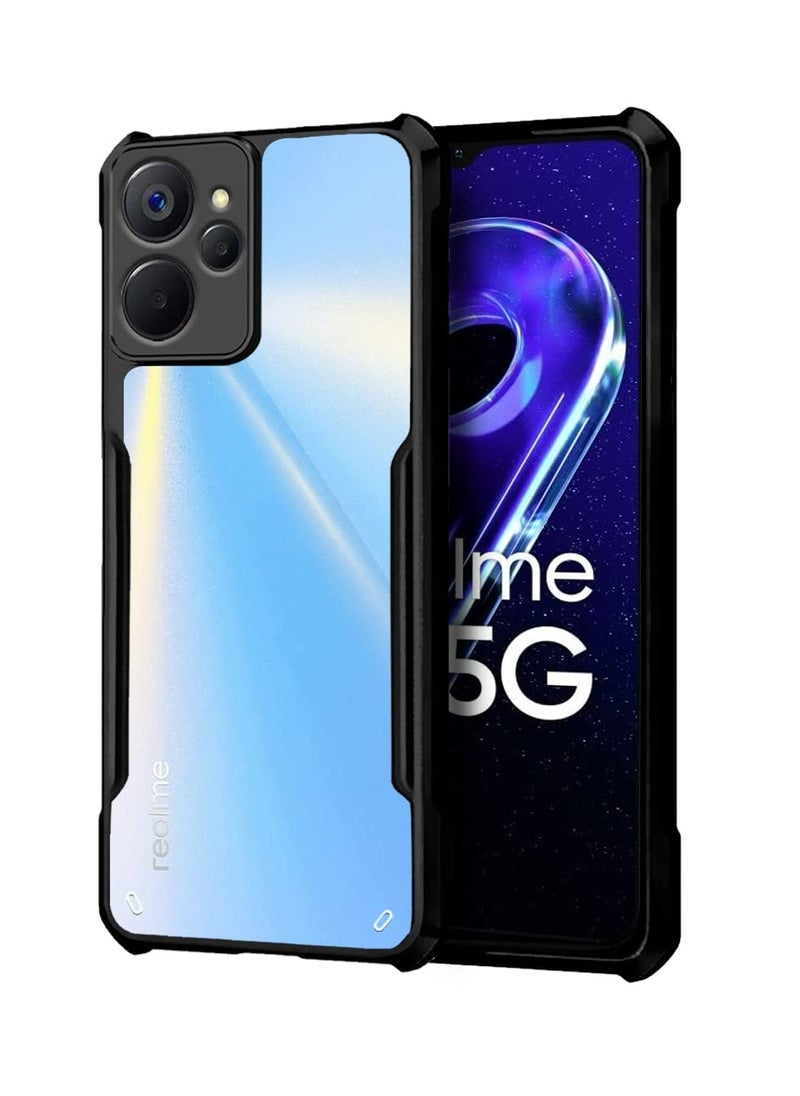Generic - Mobile Phone Case Cover for realme 9i 5G, Ultra-Thin Lightweight Cover Soft TPU Bumper + Acrylic Clear Back Case Cover - Image 1