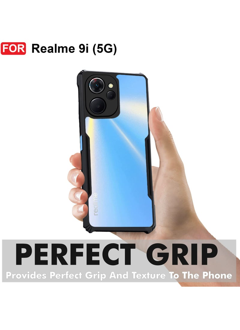 Generic - Mobile Phone Case Cover for realme 9i 5G, Ultra-Thin Lightweight Cover Soft TPU Bumper + Acrylic Clear Back Case Cover - Image 1