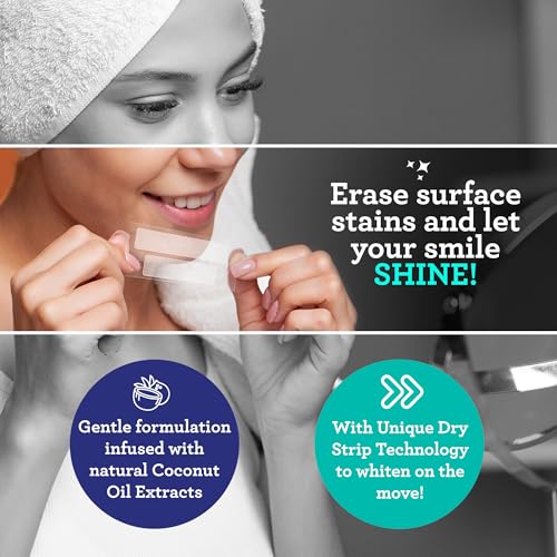 GuruNanda Whitening Wonder Duo, Dual Barrel Oxyburst Whitening Mouthwash 20 Oz & Teeth Whitening Strips with No Slip, Dry Strip Tech, 7 Day Treatments - Image 3