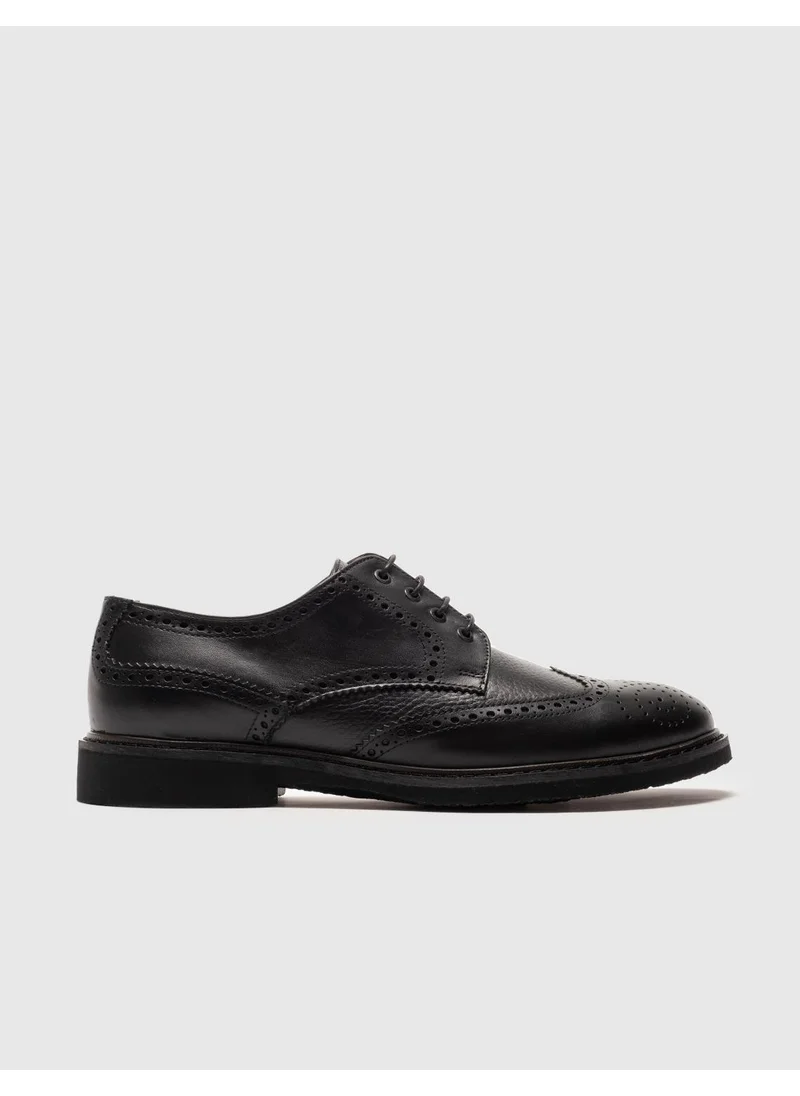 كاباني Black Lace-Up Men's Casual Shoes10