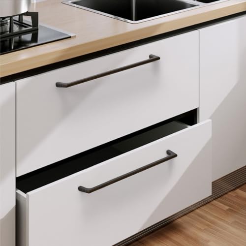 9BUILD 6 Pack Oil Rubbed Bronze Cabinet Pulls 126 Inch Wardrobe Cabinet Handles Bronze Kitchen Drawer Handle - Image 3