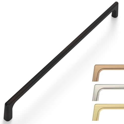 9BUILD 6 Pack Oil Rubbed Bronze Cabinet Pulls 126 Inch Wardrobe Cabinet Handles Bronze Kitchen Drawer Handle - Image 1