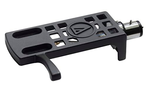 Audio-Technica AT-HS10BK 1/2" Universal Headshell for 4-Pin Turntable Cartridges, Black - Image 1