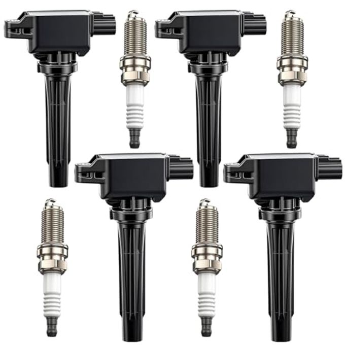 TTpartmoto 4Pcs Ignition Coil Pack & Spark Plugs Fit for Mazda 13-20 CX-5, 16-21 CX-3, 20-23 CX-30, 23 CX-50 2.5L L4, 16-22 MX-5 Miata Replace# UF656 PE0118100 PE0118100A PE2018100 PE2018100A UF805 93501 - Image 4