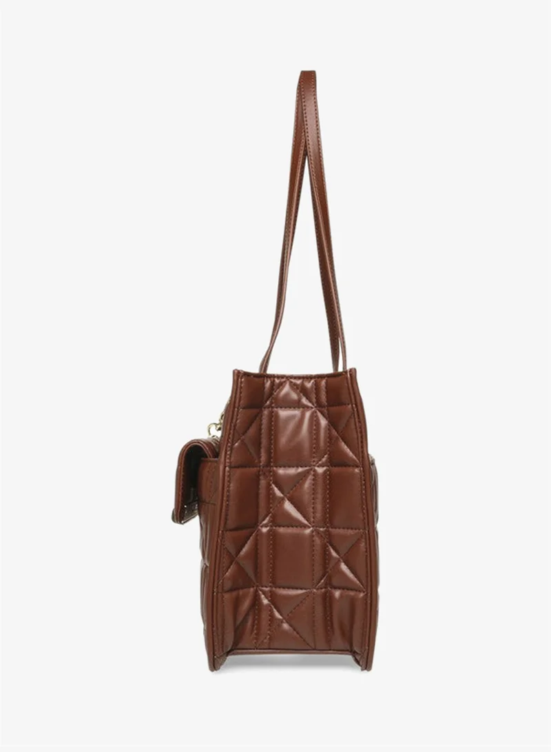 Steve Madden  Bsilvo Women's Brown/Gold Tote Bag for Women | Best Price UAE