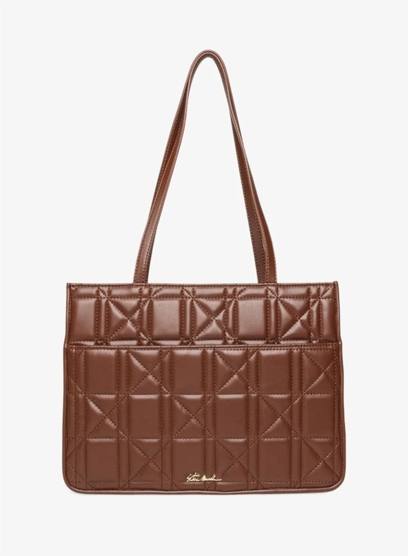 Steve Madden  Bsilvo Women's Brown/Gold Tote Bag for Women | Best Price UAE