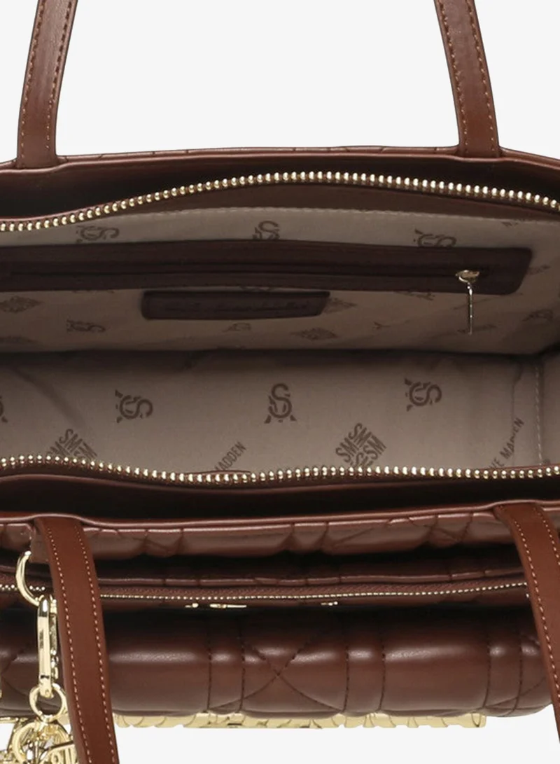 Steve Madden  Bsilvo Women's Brown/Gold Tote Bag for Women | Best Price UAE