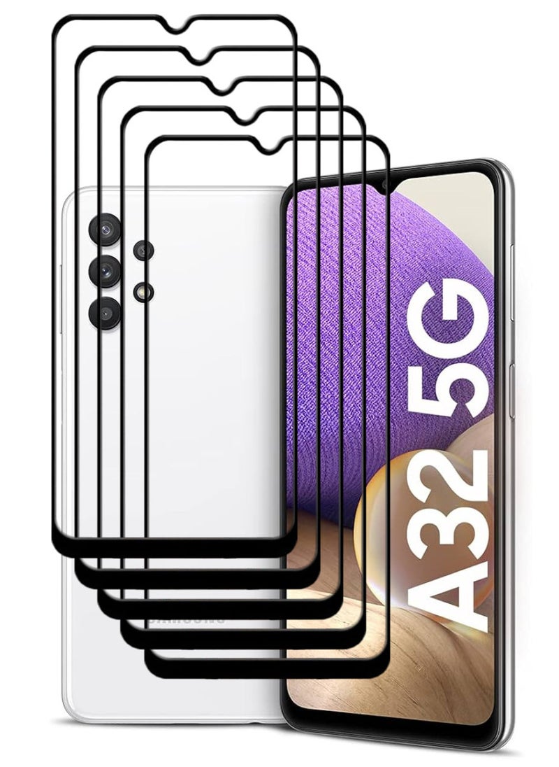 ACLIX 5 Pieces Antistatic ESD Dustproof Premium Quality High Definition Tempered Glass Screen Protector Designed For Samsung Galaxy A32 5G - Image 1
