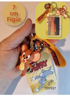 Toyfest Tom&Jerry - Jerry Mouse Figured Soft Silicone Keychain Bag Accessory and Card Holder 2 in 1  - Image 1
