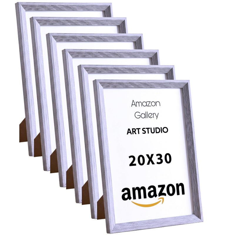 A4 Photo Frame, Wall & Tabletop 20X30 CM 6 pieces (Gray-N4) - Image 1