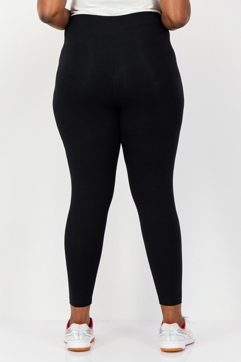 Reebok Women Plus Size Training Leggings, Black - Image 3