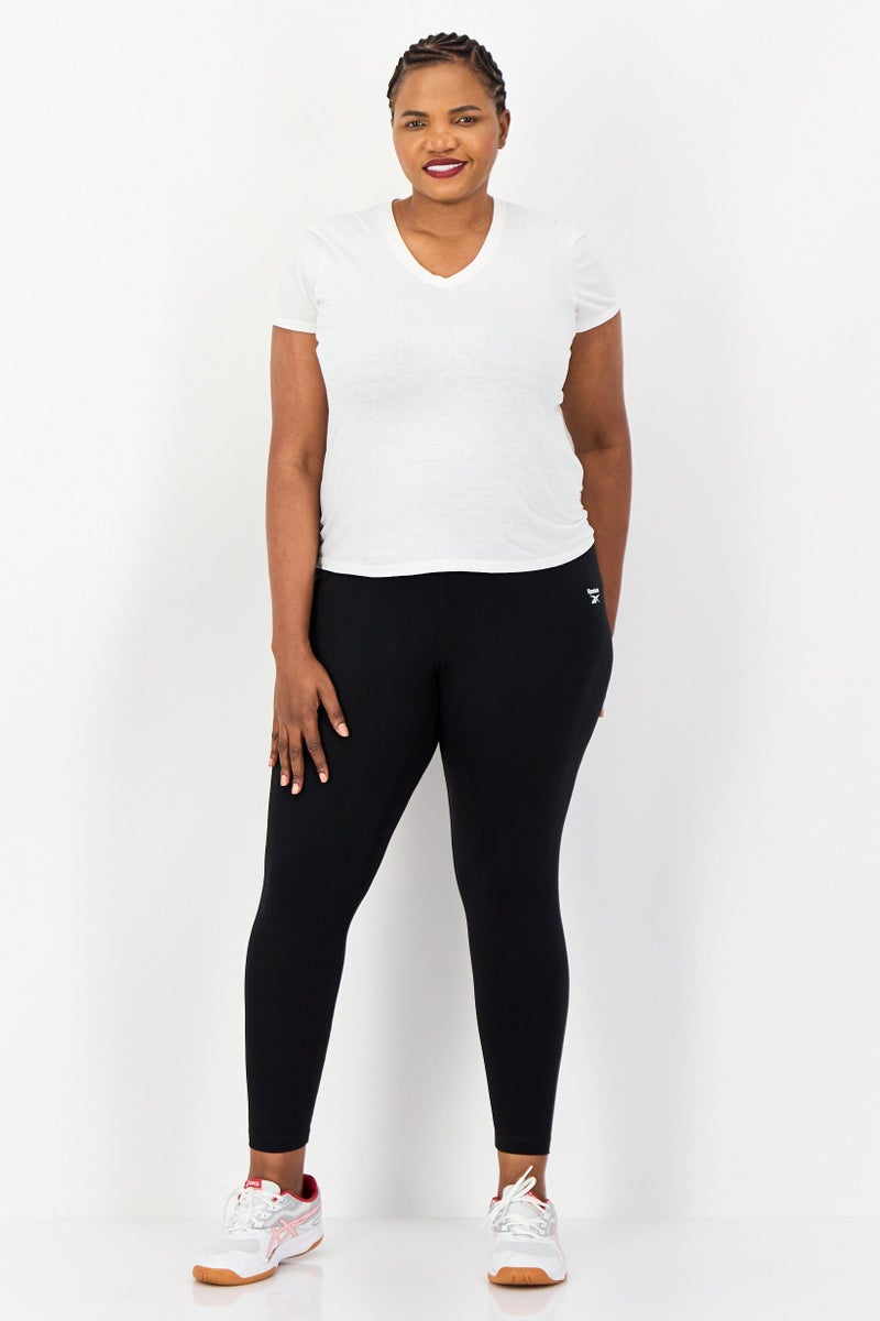 Reebok Women Plus Size Training Leggings, Black - Image 4
