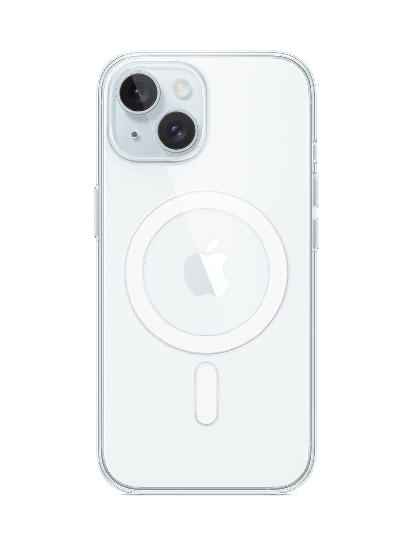HEXABEX - Clear Case with Magsafe for iPhone 15 6.1inch Clear - Image 1