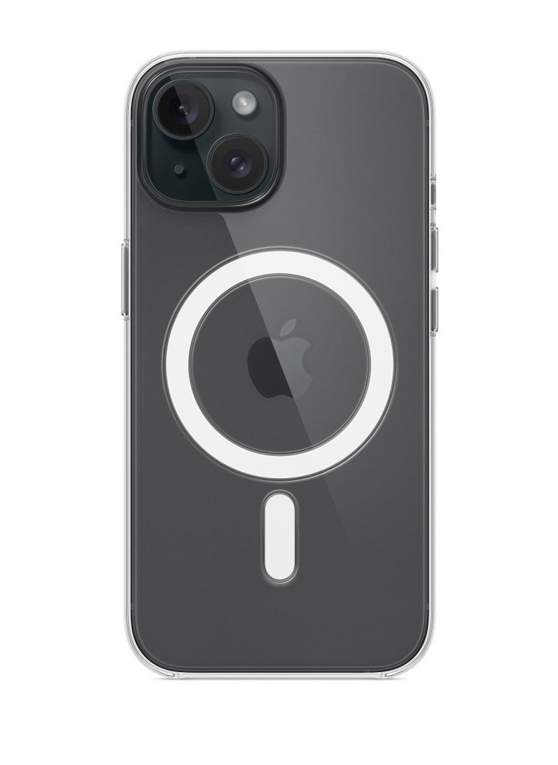 HEXABEX - Clear Case with Magsafe for iPhone 15 6.1inch Clear - Image 1