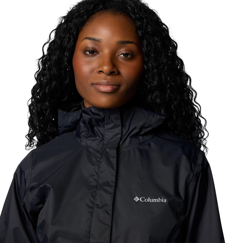 Columbia Womens Arcadia II Waterproof Rain Jacket, Black, Large - Image 5